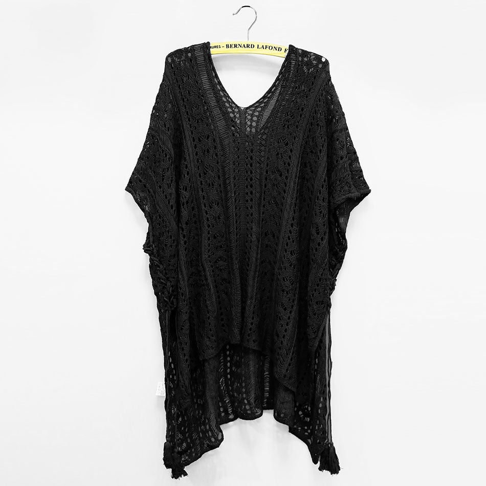 Swimwear 2018 Swimsuit Women Cover Ups Sleeve Kaftan Beach Dress Robe De Plage Solid White Cotton Pareo Beach Cover Up