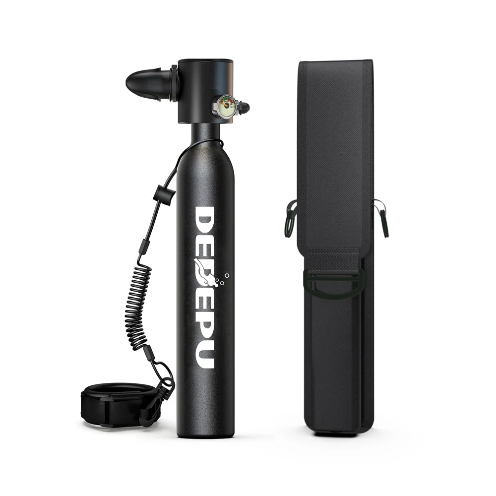 US Warehouse Stock 1L Scuba Air Oxygen Cylinder Tank Diving Equipment with Hand Pump for Underwater Breathing