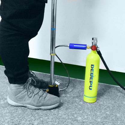 Outdoor Sports Manual Hand Pump Portable High Pressure Air Pump With Pressure Gauge for Scuba Tank