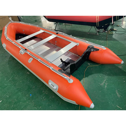 CE Certified 4m 5m 6m Inflatable Fishing Dinghy Hypalon PVC Material Rowing Boat for Drifting Outdoor Activity