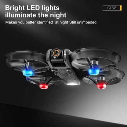 [2025 New S156 Drone]  HD Dual Camera, 12.5cm/4.92-inch Screen Remote Control, Brushless Powerful Motor,Optical Flow Positioning