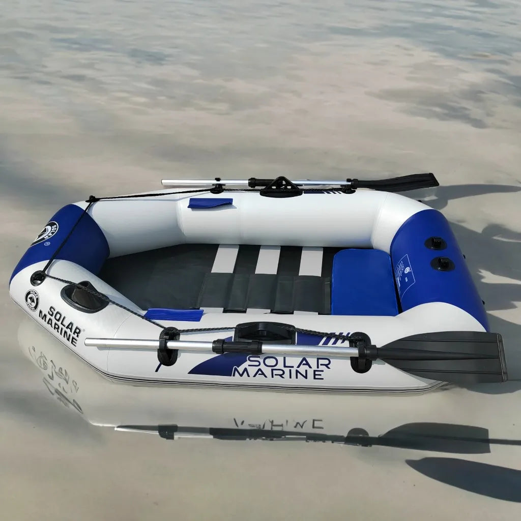 PVC Inflatable Fishing Boat Solarmarine 2M Single Person Racing Boats and Surfing Kayak Portable for Adult Outdoor Watersport