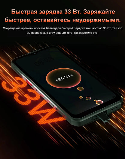 World Premiere OUKITEL WP55 5G Rugged Phone 36GB(12+24) 256GB 11000mAh 33W Smartphone 6.6” 120Hz FHD+ 108MP Android 15 Cellphon