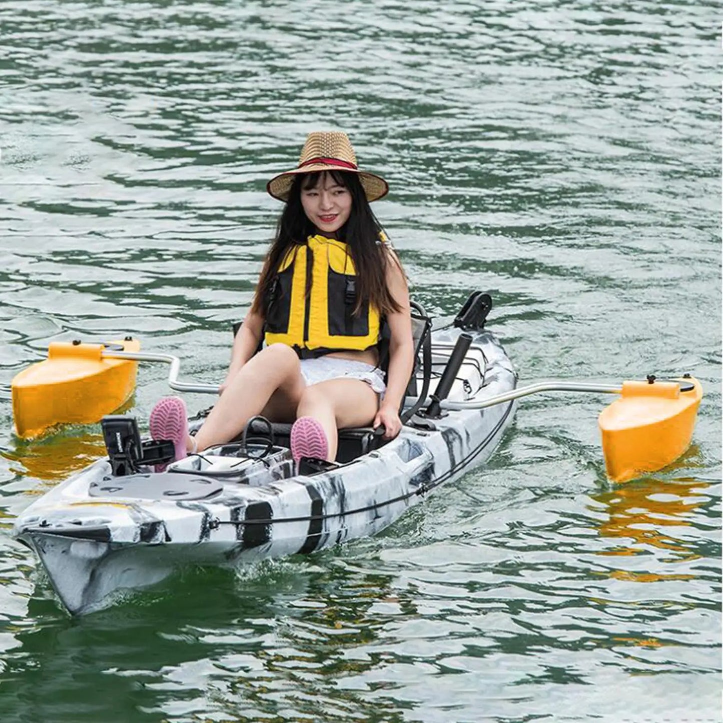 Kayak Stabilizer System Set with Arms Rod Standing Float for Outdoor Fishing Canoe Kayaks Boat Accessory Float Stabilizer
