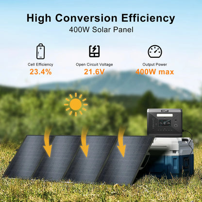 SOLARPLAY 3600W Portable Power Station 3840WH Outdoor Generator With Folable Solar Panels For Home Emergency Outdoor Camping