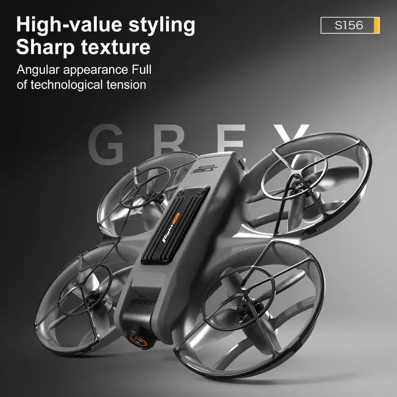[2025 New S156 Drone]  HD Dual Camera, 12.5cm/4.92-inch Screen Remote Control, Brushless Powerful Motor,Optical Flow Positioning