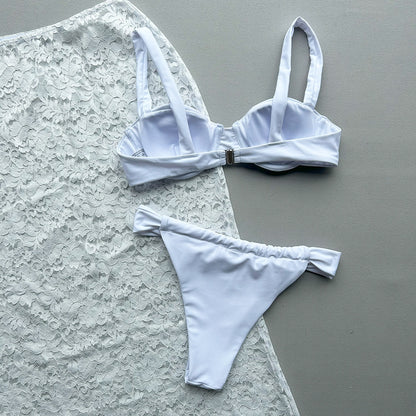 Three-Piece Bikini Set Sexy  Lace Separate Women's Swimsuit