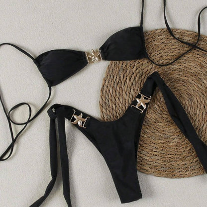Style Thin Strap Tie-Back Sexy Beach Bikini