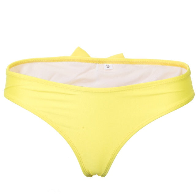 Womens Sexy Brazilian Bowknot Bikini Swimwear Beach Bathing Suit Bottom S-XL