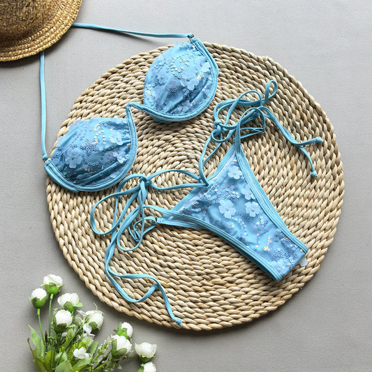 Bikini with Sequins Two-Piece Women's Swimsuit