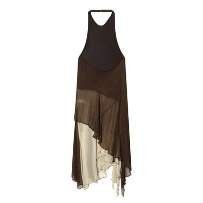 Patchwork Dress Stylish Women's Dress