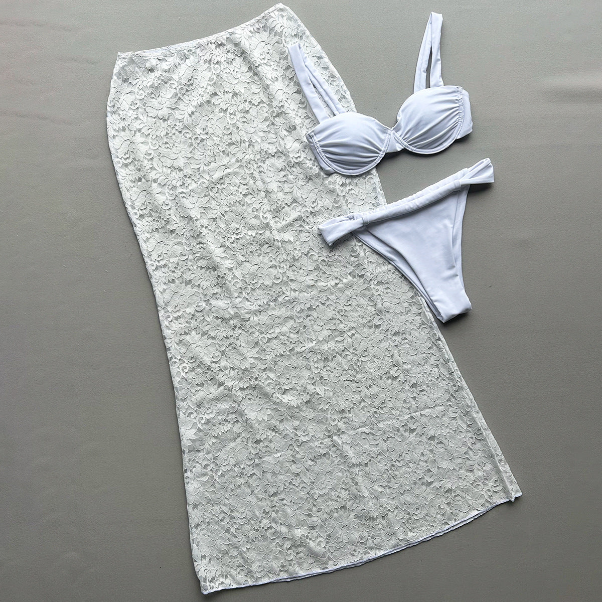 Three-Piece Bikini Set Sexy  Lace Separate Women's Swimsuit
