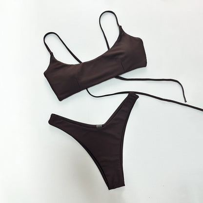 Sexy Style Bikini with Tie-Dye Design for Women