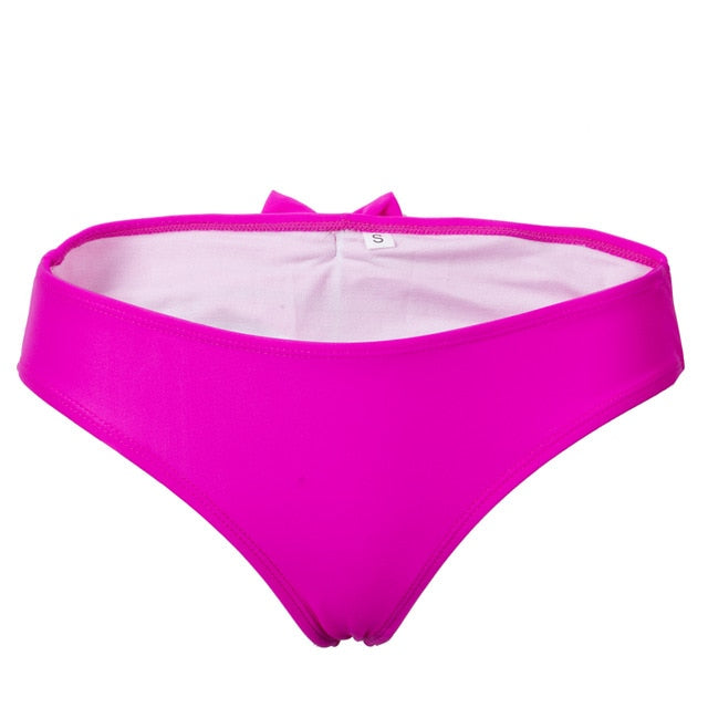 Womens Sexy Brazilian Bowknot Bikini Swimwear Beach Bathing Suit Bottom S-XL