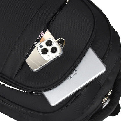 Large Capacity Men's Printed Logo Backpack Business Computer Travel Bag for College Students School for Business Trip Hiking
