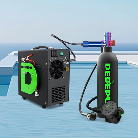 US Stock DEDEPU Brand Auto-Stop Scuba Tank Compressor 4500Psi 30Mpa PCP Air Compressor Built-in Converter Water-Oil Filter