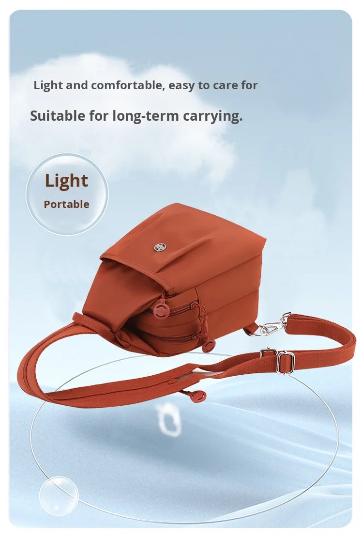 Mini Waterproof Anti-theft Women's Chest Bag 2025 New Simple Versatile Fashion Oxford Cloth Casual Small Mini Women's Backpack