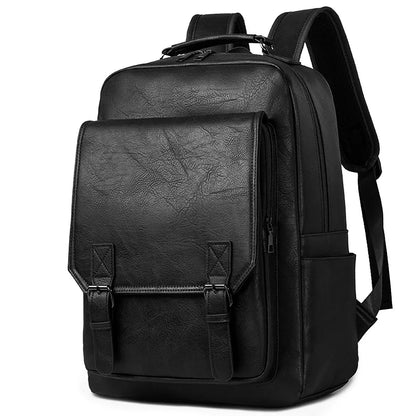 Waterproof PU Business Men's Backpack Casual Outdoor Travel Shoulder Bag Portable Laptop Backpack for Commuting