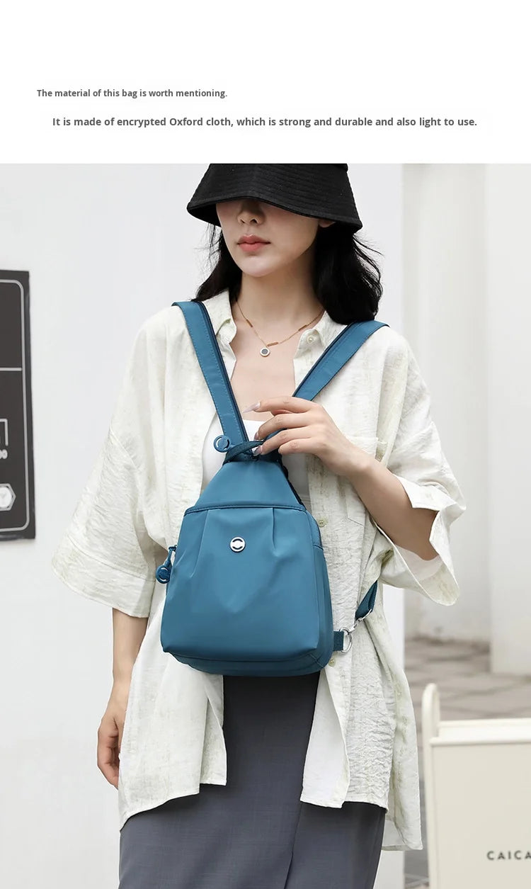 Mini Waterproof Anti-theft Women's Chest Bag 2025 New Simple Versatile Fashion Oxford Cloth Casual Small Mini Women's Backpack