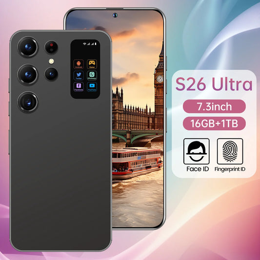 2025 Original S26 ultra Phone S26 4g Smartphone New Arrival 7.3 Inch 16GB+1TB Phone Unlocked Android Mobile Phones