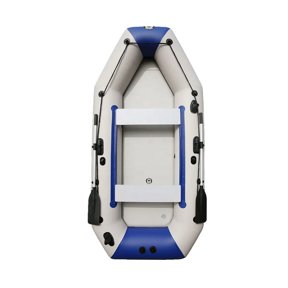 Solarmarine 260cm 0.7mm PVC Inflatable Boat for 3 People 3-person Air Mat Floor Rowing Boat