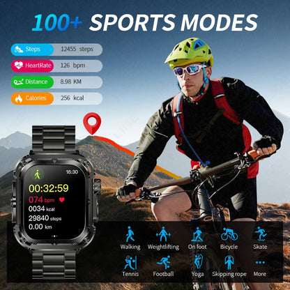 LIGE BWZ85Max 3 Straps GPS Track Smart Watch for Men NFC Gesture Control Fitness Tracker Voice Assistant Answer Call SmartWatch