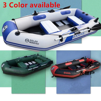 3 Person 2.3M PVC Inflatable Rowing Boat Fishing Kayak Canoe Drifting Raft Dinghy Hovercraft Sailboat