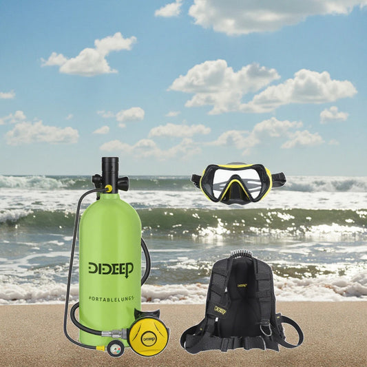DIDEEP X6000 2025 High-Durable 3L Aluminum Alloy Scuba Air Tank 30-50 Minute Breath-Hold Diving Equipment 200bar High Pressure