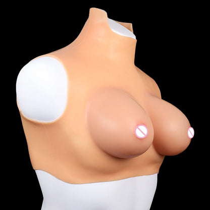 Prosthetic Breast Transvestite Gay Realistic Elastic Breasts Soft Silicone Wearable Breasts Chest Fun Adult Products Wholesale
