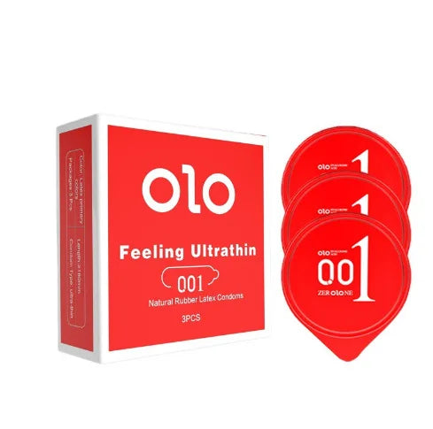 Olo Hyaluronic Acid 001 Male Condoms Goddess Jelly Box Delivery Adult Products