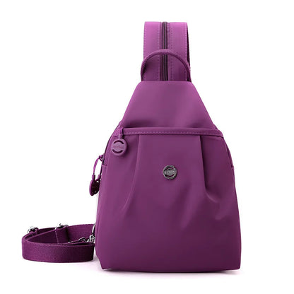 Mini Waterproof Anti-theft Women's Chest Bag 2025 New Simple Versatile Fashion Oxford Cloth Casual Small Mini Women's Backpack