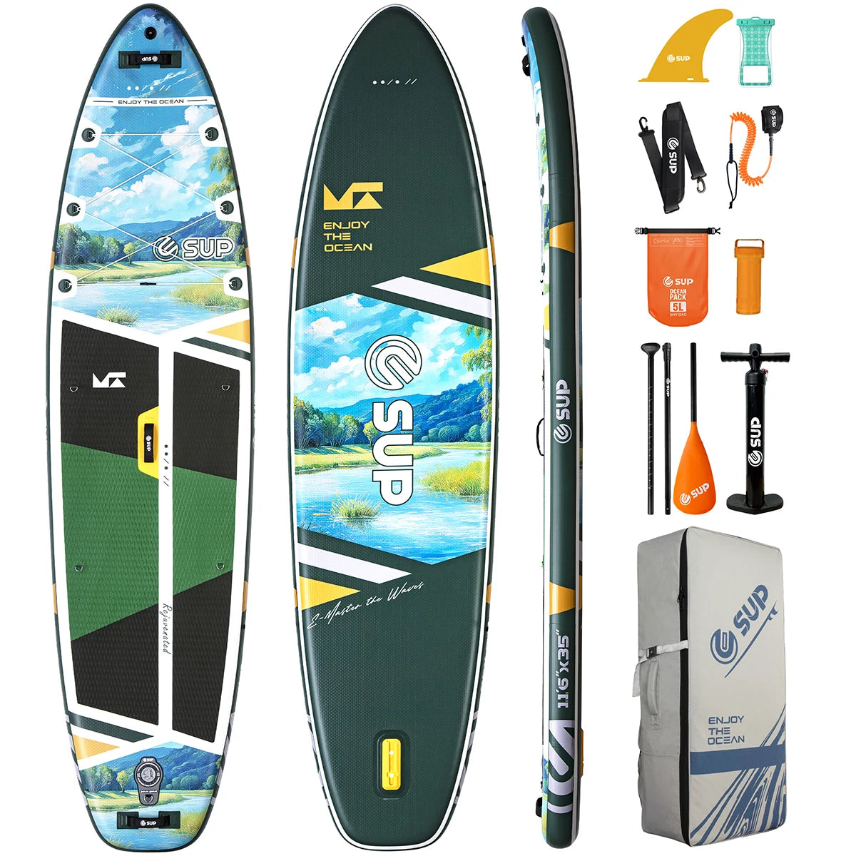 11ft 6in extra Wide  Customizable  Inflatable SUP  USA  Warehouse Drop Ship  sup Water Sport