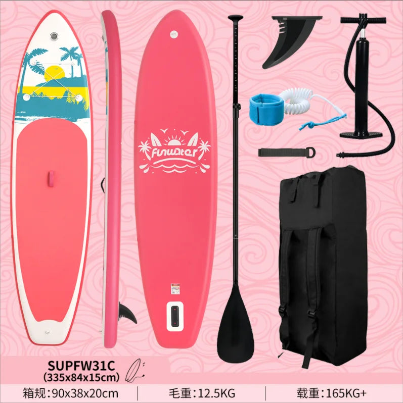 Paddle Inflatable Surfboard Professional SUP Water Skiing Paddle Rowing Board