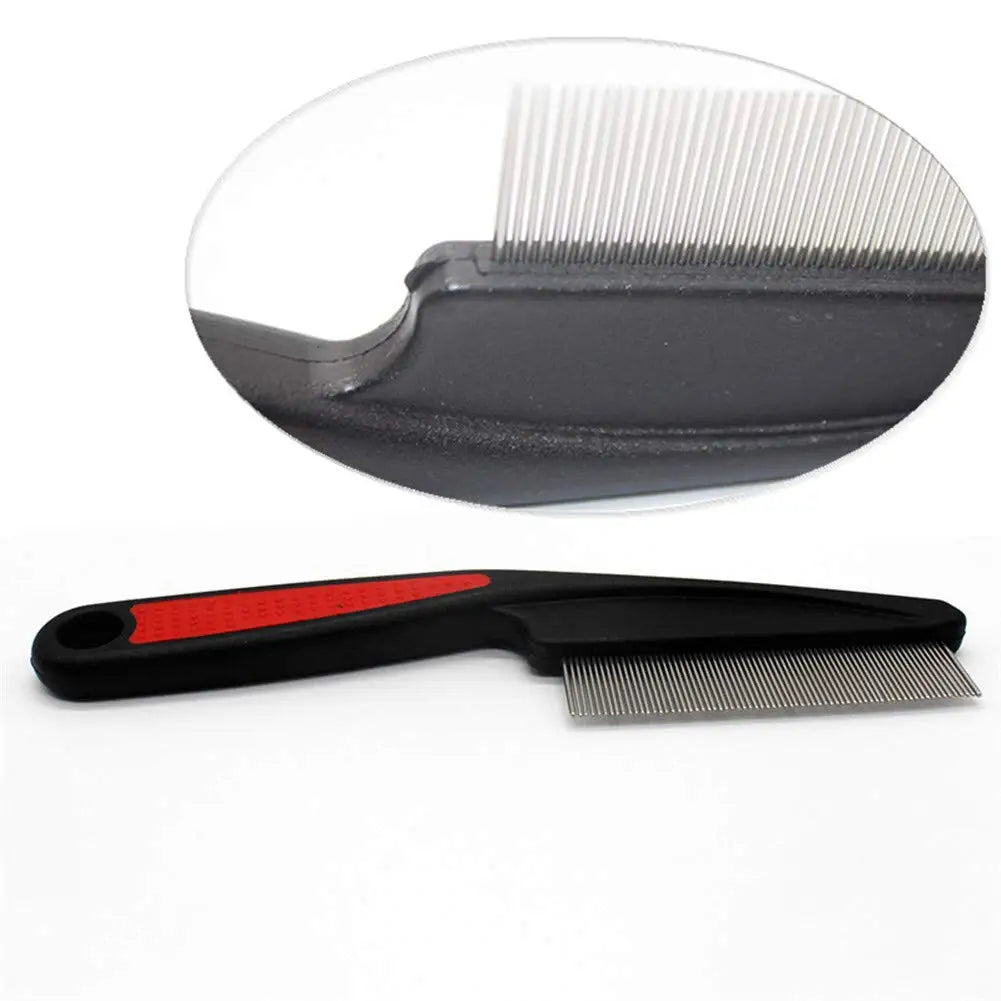 Anti Flea Short Dog Comb Eco-Friendly Stainless Steel TPR pp Pet Hair Remover Brush Grooming Tools