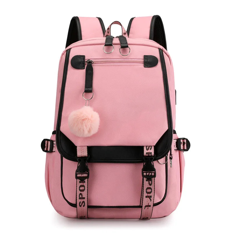 Latest Design Korean Utility Large Capacity Oxford Outdoor Casual Unisex Waterproof School Backpack