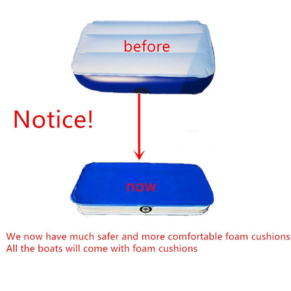 1 Person 175 Cm Rowing Inflatable PVC Fishing Boat Kayak Canoe Raft Dinghy Hovercraft Air Deck Bottom With Free Accessories
