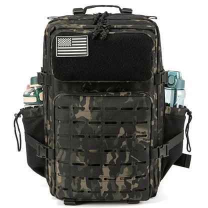 Unisex Multi-Functional Tactical Backpack Outdoor Fitness Sports Gear Zipper Closure Polyester Lining Fashion Cross-Border Stock