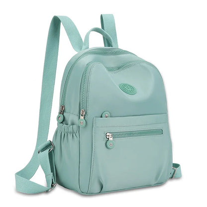 Nylon Fabric Multi Compartment Practical Women's Backpack for Outdoor Commuting, Versatile Zipper Closure,  Single Shoulder Bag