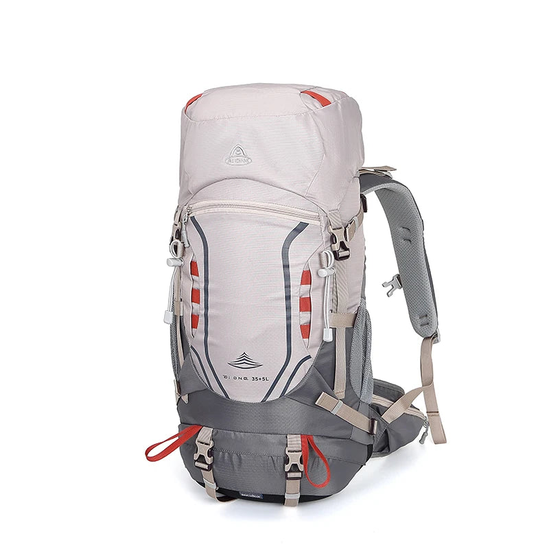 40L(35+5 )Waterproof Hiking Camping Backpack With Rain Cover, Professional Outdoor Sport Travel Daypack