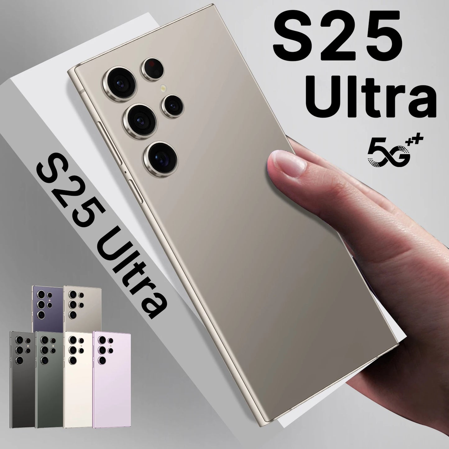 Wholesale 2025 Ultra S25 5G Smartphone Global Unlocked 16G+1T UK Deca Core CPU 108MP Rear Camera 4K HD Display 120Hz Refresh