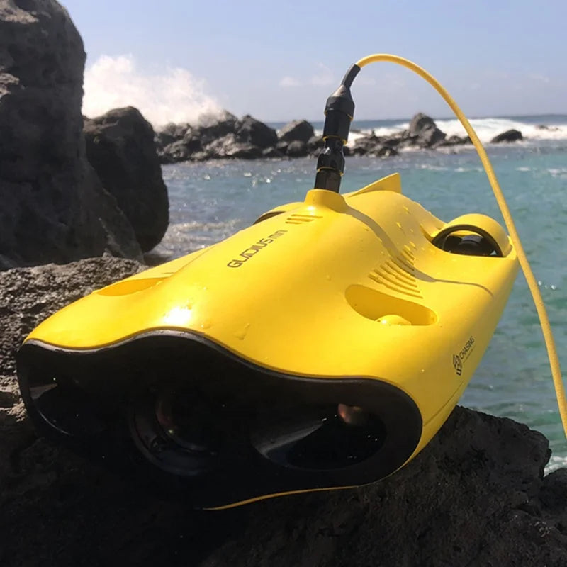 Chasing 4K Underwater Drones | HD Snapshots of Diving Work, Real-time Photography, Remote Control Portable Underwater Drones