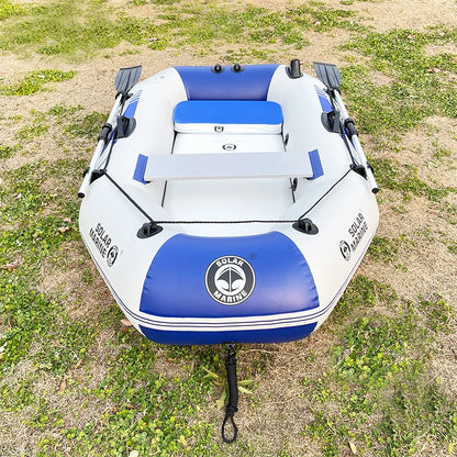 Solar Marine 2 Person PVC Fishing Boat 2M Inflatable Kayak Wear-resistant Canoe Waterplay Craft with Free Accessories