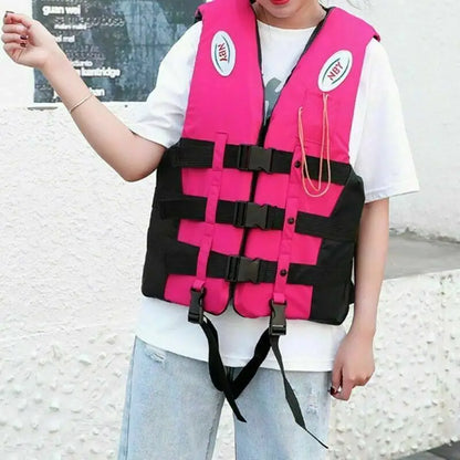 Life Jacket Ski Motorboats Wakeboard Raft Rescue Boat Vest Swimming Fishing Drift Clothing for Adult Children