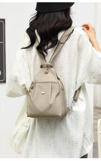 Mini Waterproof Anti-theft Women's Chest Bag 2025 New Simple Versatile Fashion Oxford Cloth Casual Small Mini Women's Backpack
