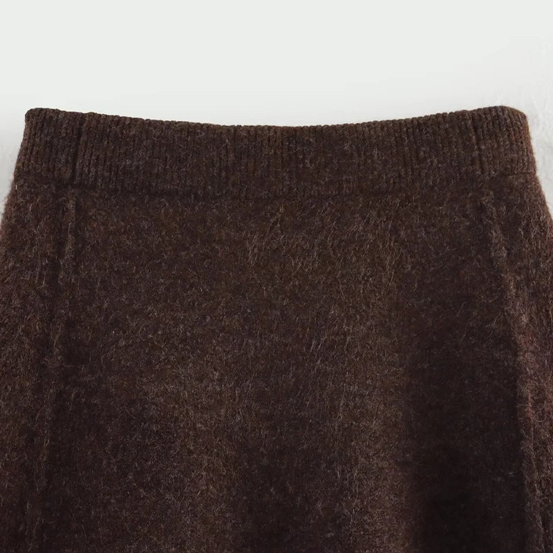 ZATRHMBM Spring and Summer Skirt 2026 New Fashion Side Seam Mini Skirt Retro Casual High Waist Sexy Elegant Women's Skirt