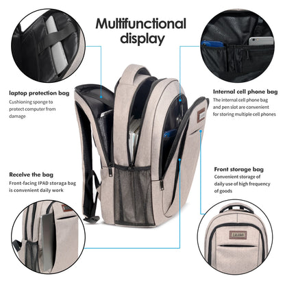 Unisex Waterproof  Backpack with Zipper Closure 36-55L Capacity