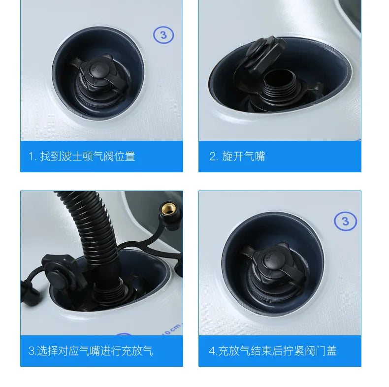 Quality Thickened Portable Large Outdoor Travel Camping Fishing Boat Steamboat Speedboat Travel 1-2  Inflatable Rubber Boat
