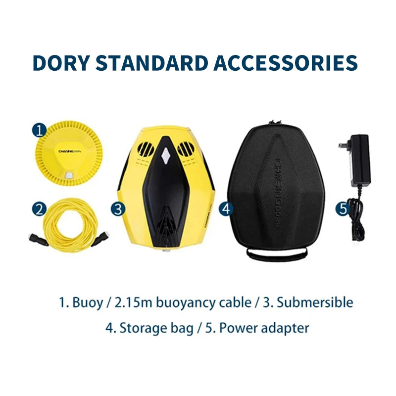 1KM Image Transmission Distance 1080p HD Submersible UAV With Camera and LED Lights Remote Control Underwater Robot