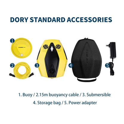1KM Image Transmission Distance 1080p HD Submersible UAV With Camera and LED Lights Remote Control Underwater Robot