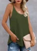 Color Block V Neck Womens Shirts and Tank Tops Knitted Vest Tops Sleeveless Women Blouse Custom Logo 2022 Spring Sexy Lady Top